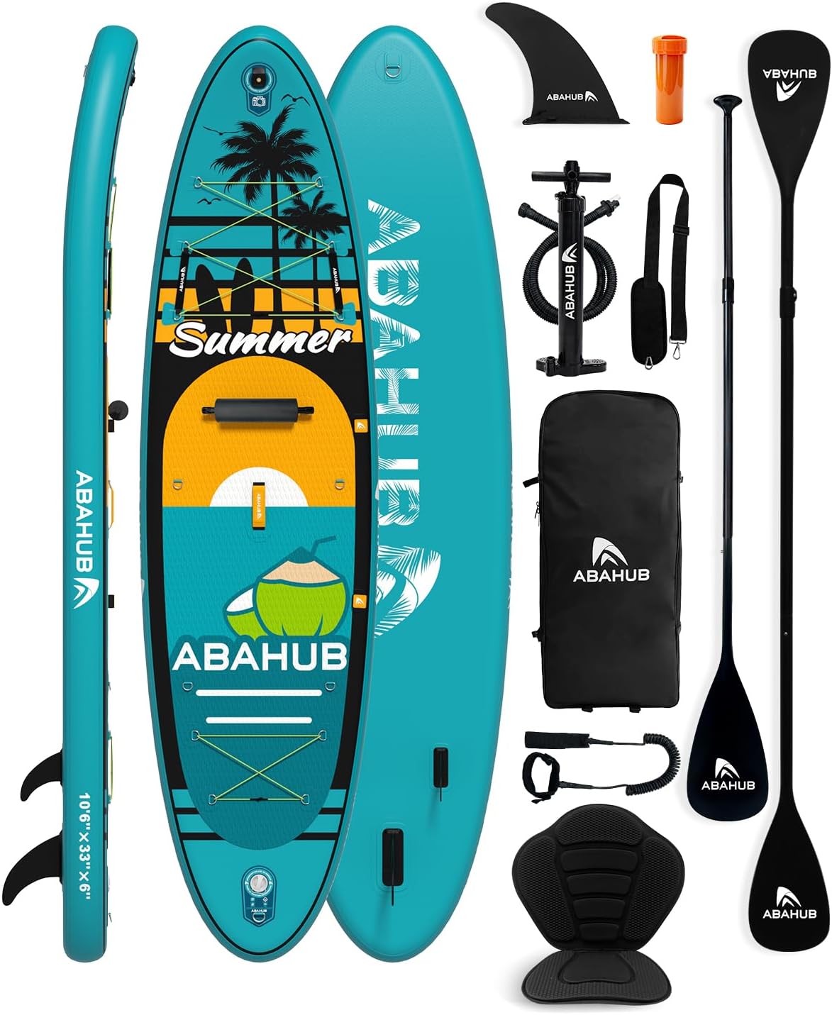 Fishing Kayak Inflatable - Wide 10.6ft x 31/34in Inflatable Stand