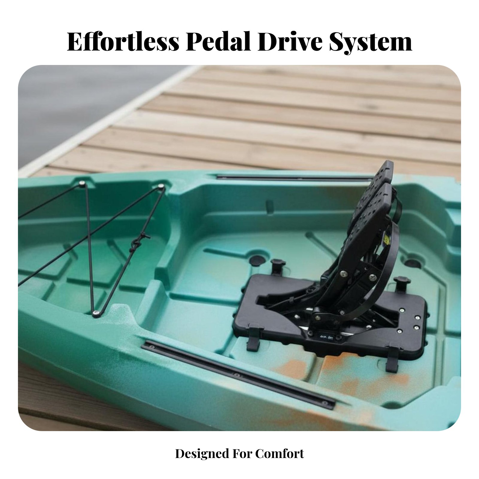 Pedal Drive Fishing Boat Folda - Fishing Kayak Sit On Top recension och pris