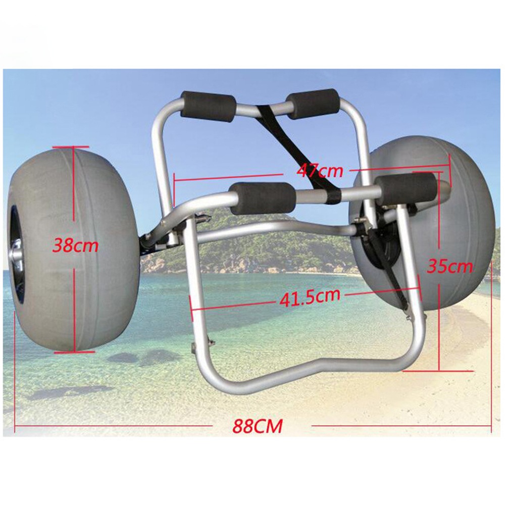 Inflatable Wide Wheel Canoe Bo - Fishing Kayak Cart recension och pris